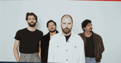 Foto de 4 personas. Oh'laville banda.