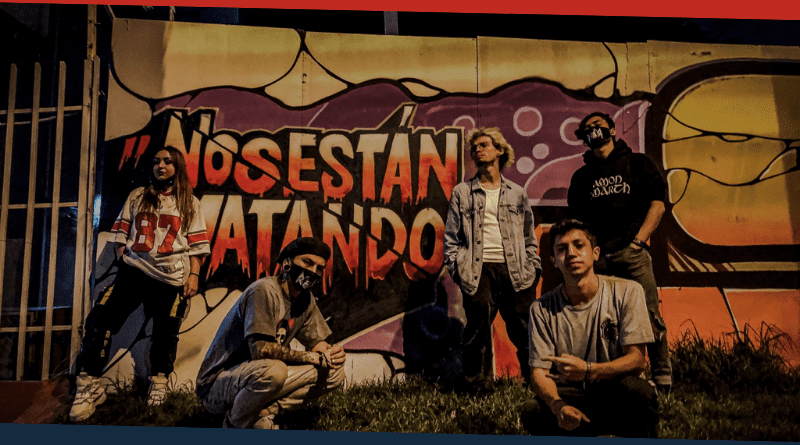 Cinco personas en la foto. R.O.R. banda.